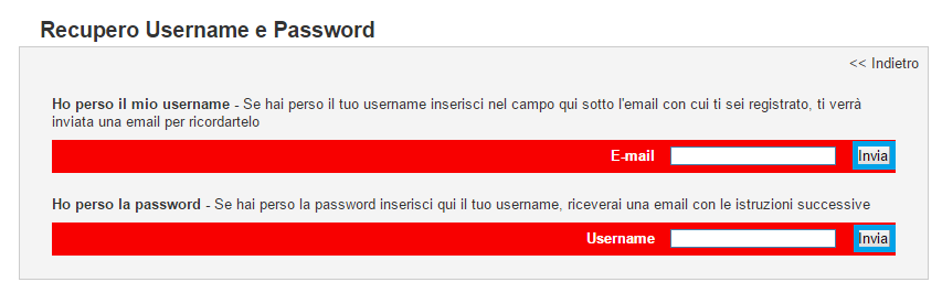 La mail verrà inviata all indirizzo e-mail indicato al momento della registrazione 3.