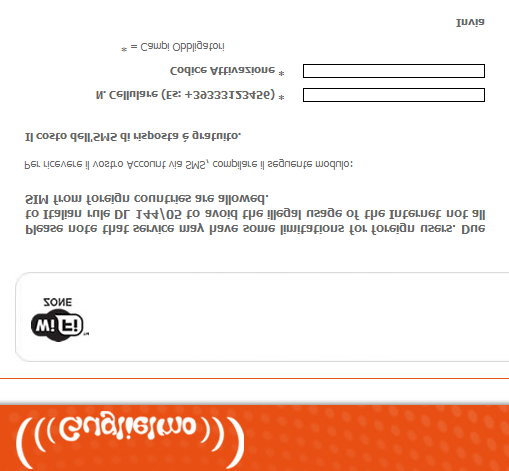 Istantaneamente il sistema invia al numero di cellulare indicato uno user ID e una password aventi la durata stabilita a priori dalla policy di servizio concordata.