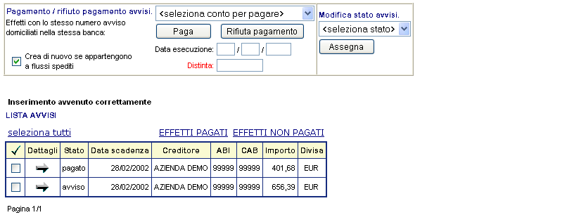 Prcedere cn le seguenti perazini: 1. selezinare gli avvisi da mdificare. 2. nella sezine in alt a destra Mdifica stat avvisi, selezinare il nuv stat da assegnare e cliccare sul tast Assegna.