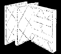 Filtri di stoffa Essi consistono in una maglia di fibre le cui dimensioni sono molto più piccole delle distanze tra di esse (in modo che il flusso d aria non risulti molto disturbato dal filtro).