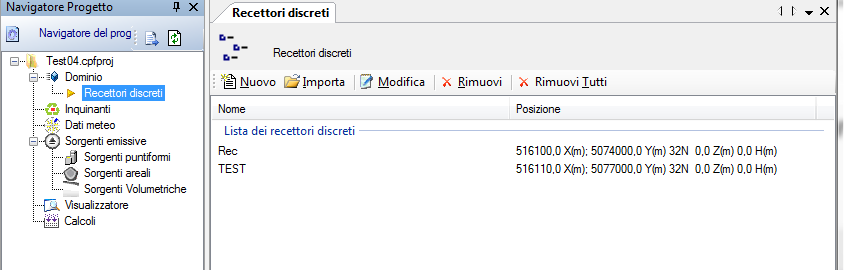 Nessuna correzione: i puff emessi dalle sorgenti restano ad un altezza costante sul suolo come se il terreno fosse piatto; Correzione tipo ISC: l altezza dal suolo del puff diminuisce se il livello