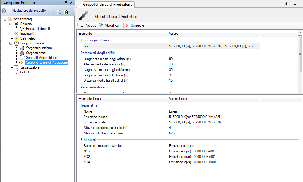 I fattori di modulazione, che possono assumere qualunque valore, moltiplicano il valore di emissione definito nella tabella della lista delle emissioni. 3.5.5.4.
