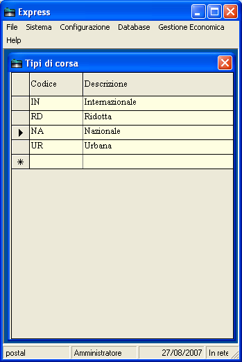 1) Accesso: L avvio del programma è subordinato all inserimento di un nome utente e di una password. I livelli di utenza sono due: amministratore e utente semplice.