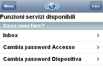 7. Servizi Questa sezione, accessibile dal Menù principale, consente di aprire l elenco delle Funzioni di servizio