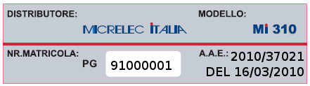 Temperatura di stoccaggio: -20 C ~ +60 C Temperatura di lavoro: