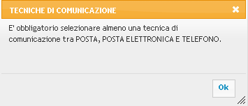 il secondo livello è facoltativo e relativo al trattamento dei dati personali per finalità di informazione e promozione commerciale: o In caso di