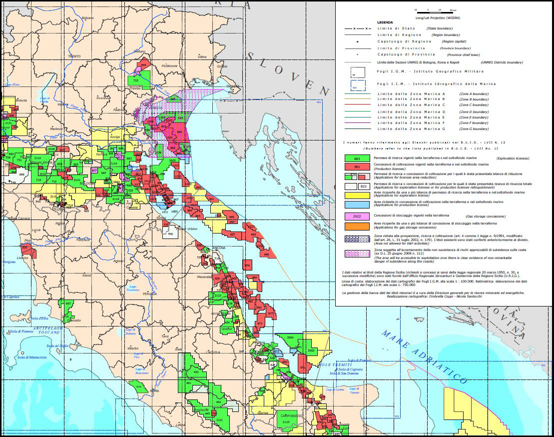 1.3 Mar adriatico croato Nel marzo del 2014 ha avuto inizio la corsa all oro nero nelle acque croate; su incarico del ministero dell Economia croato, la società norvegese Spectrum ha eseguito infatti