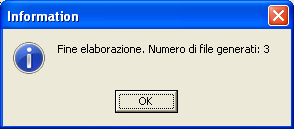 A questo punto si può cliccare su Esegui ed attendere la fine dell elaborazione,