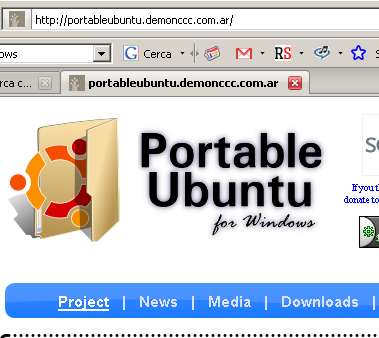 net che automaticamente ri direziona su http://portableubuntu.demonccc.com.