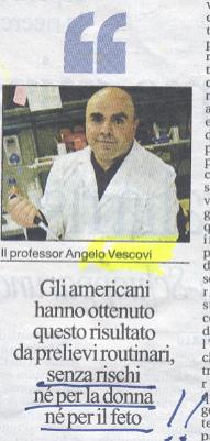 C.S. da liquido amniotico e mass media: alcune chicche. Laureato in Scienze Politiche.