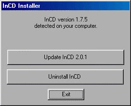 4. Per installare il software, cliccate sul tasto 'Installa InCD'.