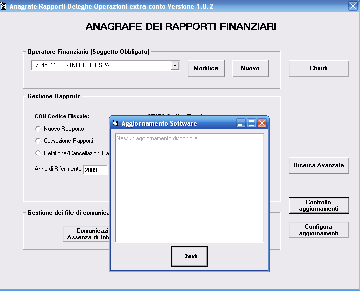 11 CONTROLLO AGGIORNAMENTI La funzione Controllo aggiornamenti permette di verificare e scaricare