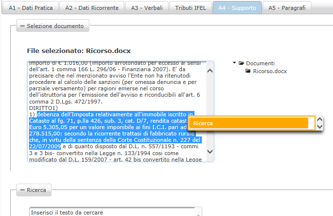 I MODULI DMS ISTRUTTORIA Il Sistema di Knowledge Management è in grado di assistere gli operatori nell ambito dei processi di definizione, agendo ad esempio sui documenti in formato