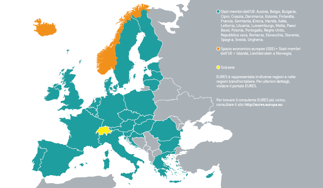 EURES (European Employment Services Servizi europei per l impiego) è la rete per il lavoro e la formazione in Europa, coordinata dalla Commissione Europea.