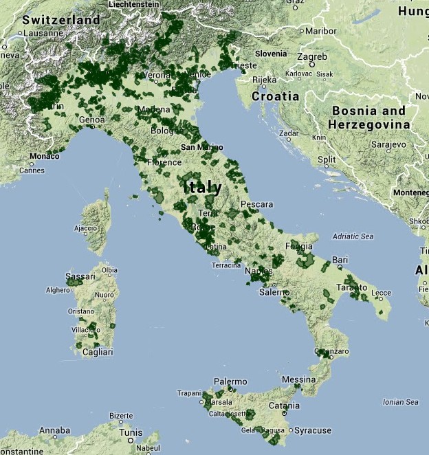 Distribuzione dei casi di Sindromi Influenzali per provincia La mappa riporta la distribuzione geografica dei casi di sindrome influenzale tra i partecipanti alla sorveglianza nella seconda settimana