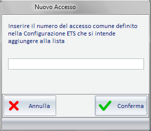 Specificare gli Accessi Comuni Vanno inseriti tutti i programmatori che si desidera utilizzare nell interfacciamento.