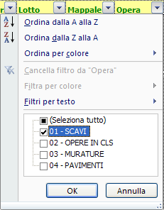 Tornare al foglio Rilevazioni per inserire le altre quantità.