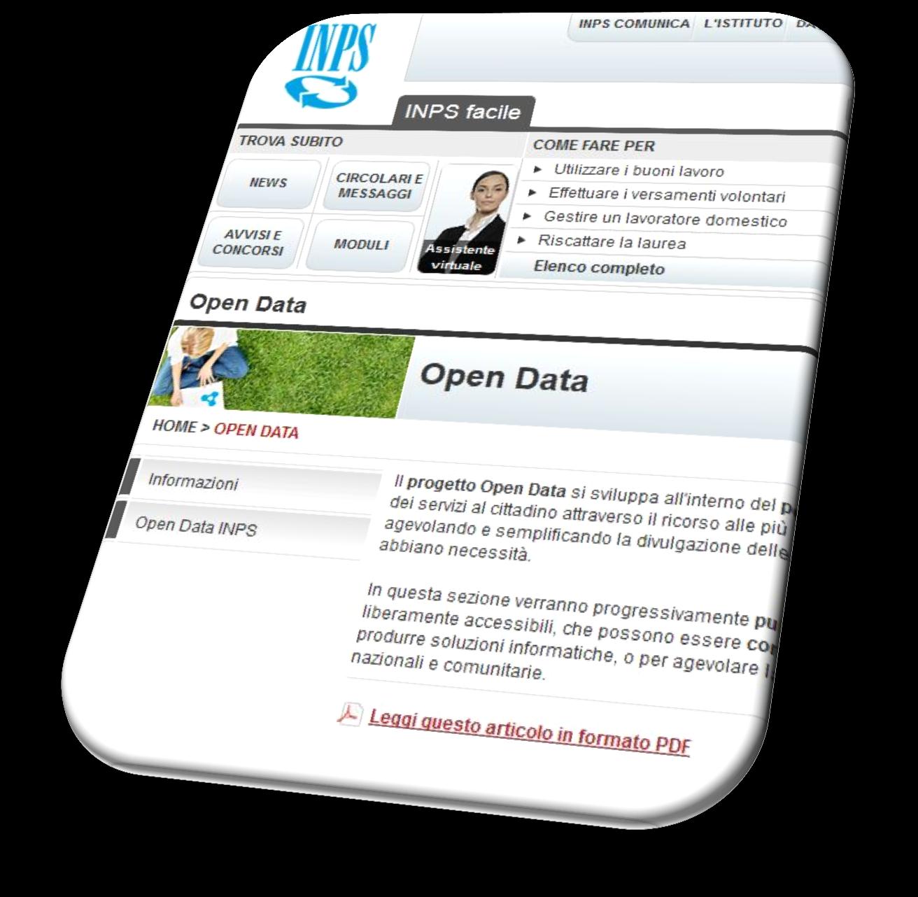 Portale INPS Una piattaforma per i dati del settore