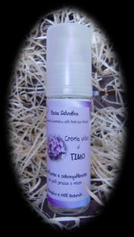 I rimedi naturali per le pelli impure e l acne che vi propone Rosa Selvatica CREMA VISO AL TIMO Questa crema, grazie alla forza vitale del Timo, che aiuta a riequilibrare la produzione di sebo e a