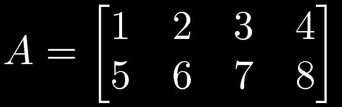 Variabili Le matrici che abbiamo creato finora sono anonime. Per assegnare un nome ad una matrice scriviamo il nome della variabile seguito da = e la matrice.