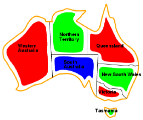 CSP es: Colorazione Mappe Variabili: WA, NT, Q, NSW, V, SA, T Domini D i = {red, green, blue} Vincoli: regioni adiacenti devono avere colori diversi: es 1: color(wa)