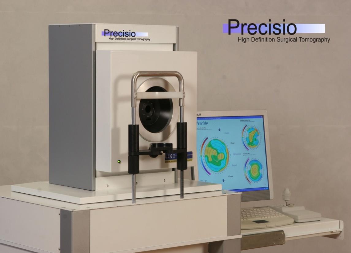 Precisio High Definition Surgical Tomography Dati corneali d elevazione in alta definizione Superficie anteriore Superficie posteriore Pachimetria in 3D Camera anteriore