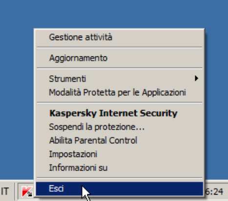 Salvare gli eventuali documenti in fase di elaborazione e chiudere tutti i programmi aperti.