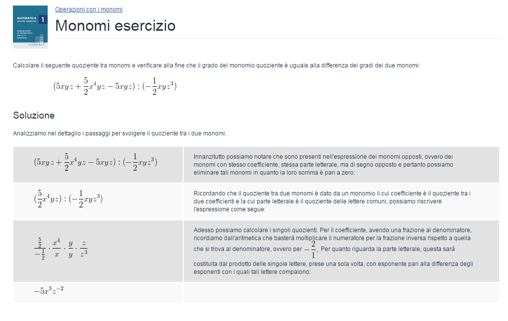 Gli esercizi svolti Step