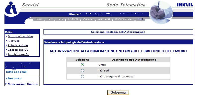 2 Funzione di Nuova Autorizzazione Per accedere alla funzione occorre cliccare su autorizzazione (Fig. b Punto ), cliccare su Nuova Autorizzazione (Fig.