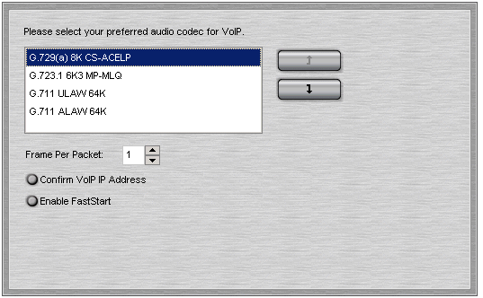 6.2 Modifica delle impostazioni Codec audio Le impostazioni USB sono disponibili solo per gli utenti di interni PC Softphone e VoIP.