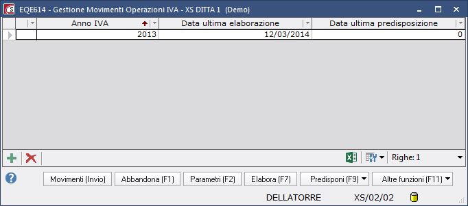 premere CHIUDI ESC 4) ELABORAZIONE DOCUMENTI PER COMUNICAZIONE Con questa procedura tutti i movimenti IVA dellanno 2014 vengono riportati in un nuovo archivio per la comunicazione.