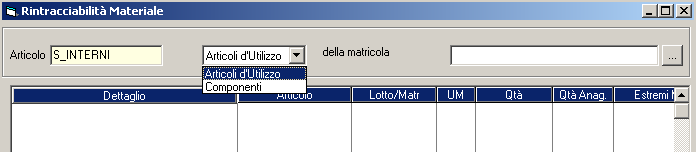 RINTRACCIABILITA' MATERIALI: Integrato a Produzione, Lotti e Matricole - 7 1.