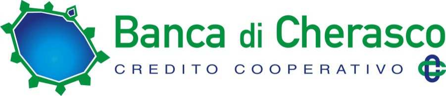 CONTATTI Banca di Cherasco s.c.r.l. Via Bra, 15 12062 Cherasco (CN) Italia Dott. Paolo Arnaudo Spazio Imprese PMI Tel. +39 0172 486700 Fax.