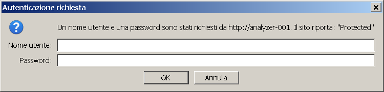 Selezionando in alto a sinistra il menu TABELLA è possibile visualizzare alcune delle grandezze misurate mostrate in formato tabellare.