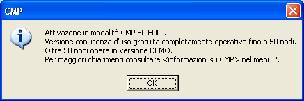 Il programma non vede la password quindi non riporta la vostra intestazione e viene indicato un livello di abilitazione DEMO.