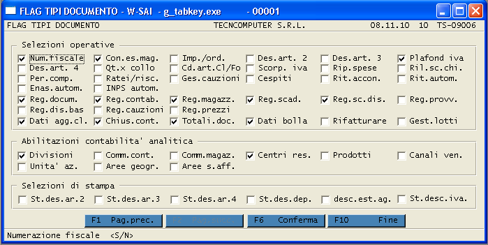 Gestione dei documenti W-CON mette a disposizione una svariata e completa tipologia di documenti ; questo è possibile grazie ad una tabella di parametrizzazione che permette direttamente all utente,