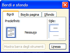 31- Infine selezionando tutta la tabella (48), puoi eliminarne i bordi: