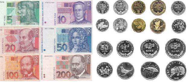 Figura 5: La valuta croata la kuna e le lipe (http://www.hnb.hr/kazalo/ekazalo.htm).