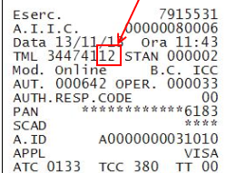 Il codice POS è composto dalle ultime due cifre del codice TML: le trovi sulla copia elettronica dello scontrino che è allegato alle e-mail di ricevuta.