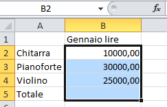 4.2 Funzioni e formule Funzioni La somma automatica La Somma è sicuramente la funzione più utilizzata di Excel, tanto da avere un pulsante dedicato sulla barra multifunzione. 1.