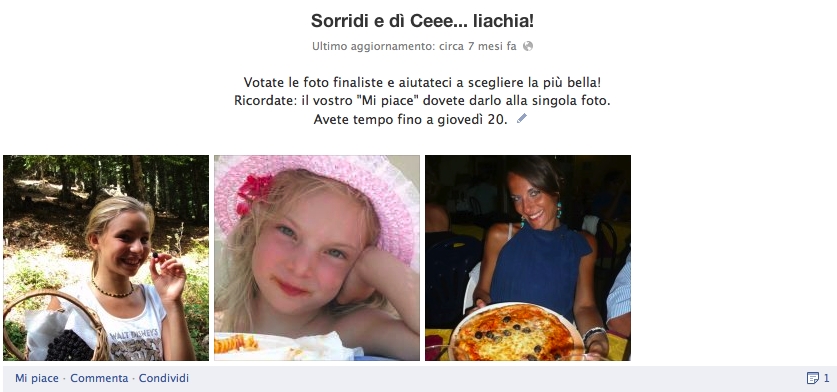 CONTEST ONLINE 2012: SORRIDI E DI' CEEE... LIACHIA!