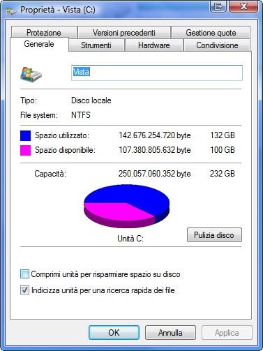 Deframmentazione disco (Windows Vista Windows 7) Aprire Computer.