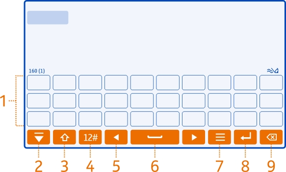 Scrivere testo inserire testo con la tastiera virtuale Utilizzare la tastiera virtuale Per attivare la tastiera virtuale, selezionare un campo di immissione testo.