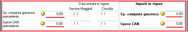 4. NEW - VARIAZIONE SPESE NOTIFICAZIONE e CAD/CAN In applicazione del D.M. del 25.11.2010 G.U. n. 303 del 29.12.