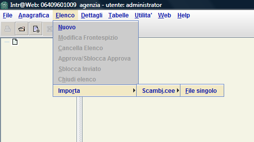 Si possono verificare due situazioni: 1) Utente che utilizza l applicazione intr@web per creare l elenco mediante l inserimento dei dettagli In questo caso, dopo l inserimento dei dettagli, è