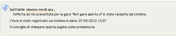 A questo punto procedere con la creazione della propria offerta economica.