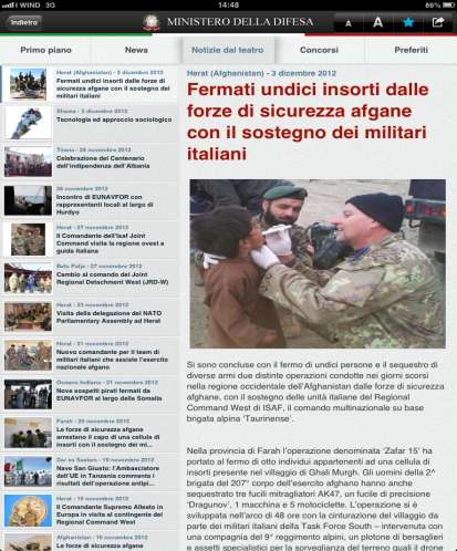 Le innovazioni App NewsDifesa