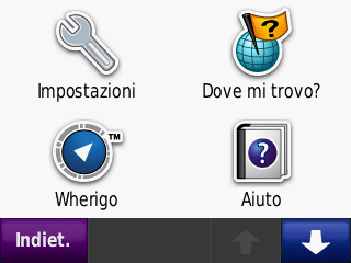 Uso del menu Strumenti Il menu Strumenti fornisce numerose funzioni utili durante il viaggio. Nella pagina Menu, toccare Strumenti per accedere al menu Strumenti.