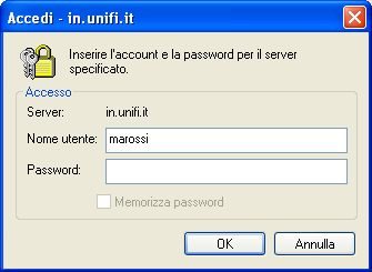 Client IMAP: impostare Outlook-Express 7) Premere il tasto Invia/Ricevi selezionando il nuovo Account in.unifi.