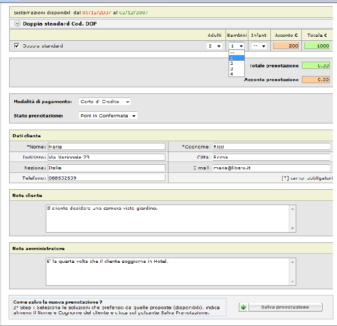 Figura 12 Secondo step nuova prenotazione 2.